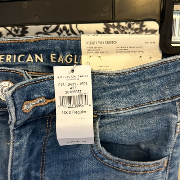 American Eagle Next Level Stretch Hi Rise Jegging size 0 - Picture 6 of 6